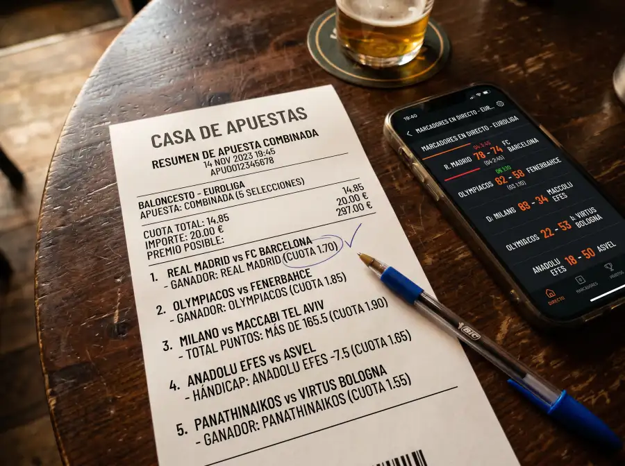 Guía de apuestas combinadas y parlays en la Euroliga de baloncesto