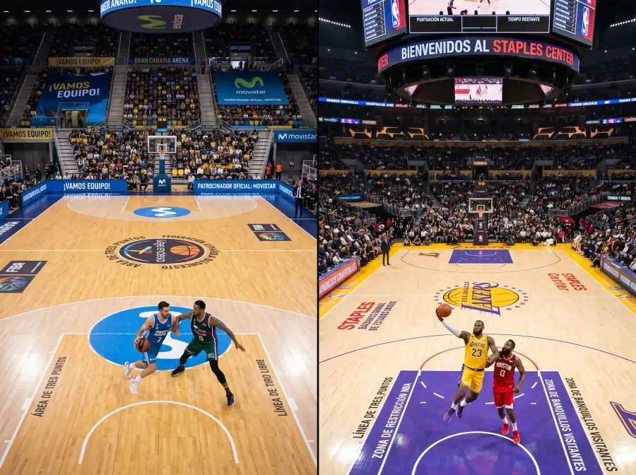 Comparación de apuestas entre la Euroliga y la NBA en baloncesto